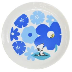 スヌーピー お皿 プレート/ SNOOPY クリスマス プレート ブルー