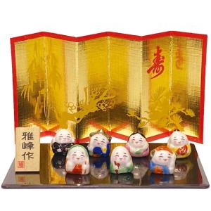 七福神 招福 開運 縁起/ 錦彩七福神宝船 /インテリア 置物