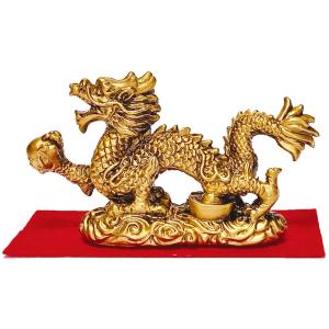 龍 ドラゴン ガラス 置物 風水 運気アップ/ クリスタル風水龍
