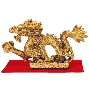ドラゴン 3Dレーザー彫 縁起物 ガラス 置物/ 風水神龍 クリスタル