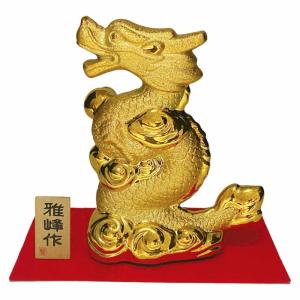 ドラゴン 3Dレーザー彫 縁起物 ガラス 置物/ 風水神龍 クリスタル