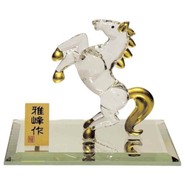 干支 午 置物 馬 うま 2026年/ ビードロ金彩 福跳ね午 /粗品 販促 景品 縁起 町内会 敬...