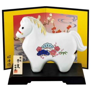 干支 午 置物 馬 うま 2026年/ 陶板 民芸カレンダー /粗品 販促 景品