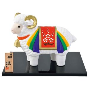 干支 未 羊 ひつじ 2027年 置物/ 開運松竹梅未福鈴 /粗品 販促 景品