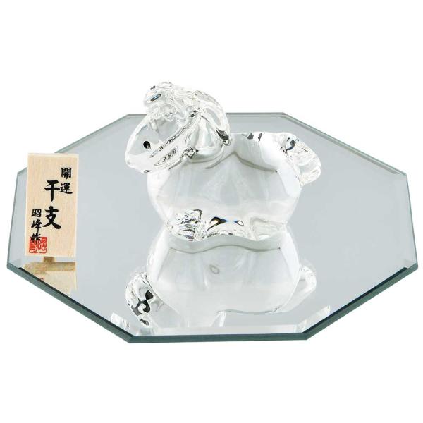 干支 午 置物 馬 うま 2026年/ 開運鏡瑠璃福午 /粗品 販促 景品 縁起 町内会 敬老会 神...