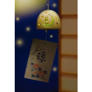 暗闇で光る！風鈴 陶器/ 暗闇で光る！風鈴 月うさぎ
