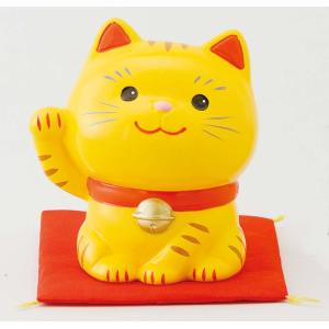 招き猫 置物 金色 ゴールド 縁起物 豪華/ 電動で手招きする招き猫 大