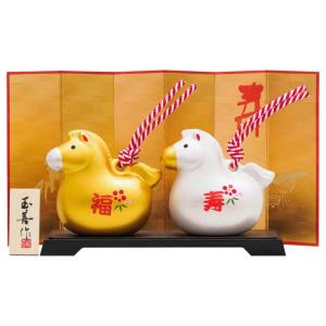 干支 午 置物 馬 うま 2026年/ みやび鈴（大） /粗品 販促 景品 縁起