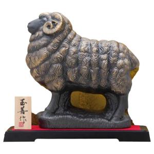 干支 未 羊 ひつじ 2027年 置物/ 錦彩招福未（福祥・破魔矢付） /粗品