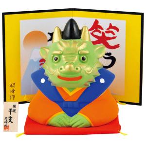 十二支置物セット 干支 置物 十二支セット/ 錦彩招福寿々十二支段飾り (土鈴・大