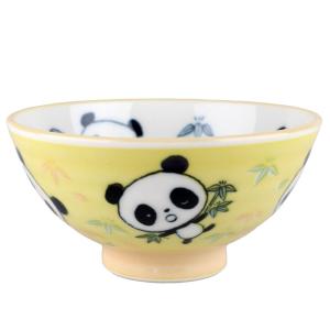 茶碗 子ども用 黄色 パンダ 熊猫/ プリティパンダ茶碗 /ちゃわん 家庭