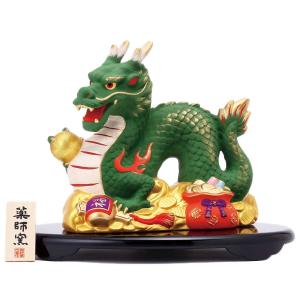 干支の置物　龍 楽天市場】龍の置物 風水 龍 置物 陶器 風水グッズ 玄関 金龍