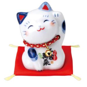 招き猫 大型 巨大/ 大入白猫8号（左手） /置物 贈り物 プレゼント