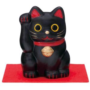 錦彩福おいで 招き猫 赤猫 無病息災 薬師窯 雑貨 ネコ ねこ かわいい