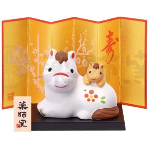 干支 午 置物 馬 うま 2026年/ 錦彩招福...の商品画像