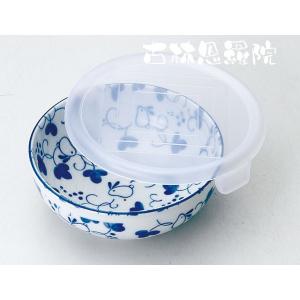 レンジパック 食器 蓋付き フタ付き 中 鉢 ボウル/ ノンラップ中鉢 ぶどう＆うさぎ /保存 鉢 うつわ 漬物 作り置き 常備菜 日本製 和食器 おしゃれ