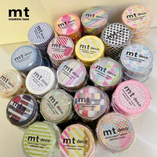 マスキングテープ mt decoシリーズ 8個 福袋 パターンを楽しむ ドット ストライプ ボーダー...