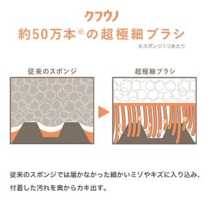 ブラシスポンジ 1個 オレンジ グレー グリー...の詳細画像1