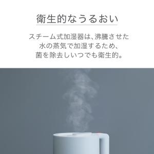 加湿器 小型 スチーム式 小型 加熱式 おしゃ...の詳細画像4