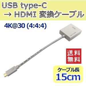 USB type C - HDMI変換ケーブル(Active) 0.15m 15cm｜dvsshops