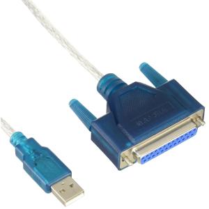 変換名人 パラレル(D-sub25ピン) → USB 変換アダプタ USB-PL25｜dw-bestselectshop