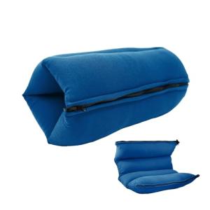 Yogibo ZippaRoll 多目的ロールアップピロー - 枕、シートクッション、腰サポートとして使用 - 首、背中、膝に最適 (ブルー)｜dw-bestselectshop