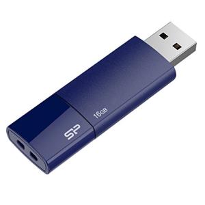 シリコンパワー USB2.0 Ultima U05 Series 16GB スライド式 ネイビーブルー SP016GBUF2U05V1D｜dw-bestselectshop