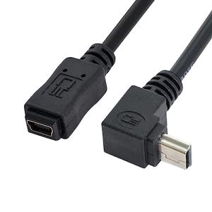 CY GPSミニUSB 5p 90d Up Direct AngledオスtoミニUSB 5pメス拡張ケーブル｜dw-bestselectshop