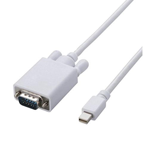 エレコム 変換ケーブル miniDisplayPort-VGA 3m ホワイト AD-MDPVGA3...