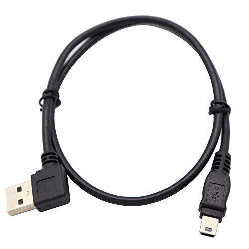 ViViSun USB 2.0 ミニケーブル USB(A)オス-USB(miniB)オス 90°L型...