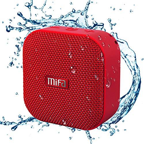 MIFA A1 レッド Bluetoothスピーカー IP56防塵防水/お風呂/コンパクト/おしゃれ...