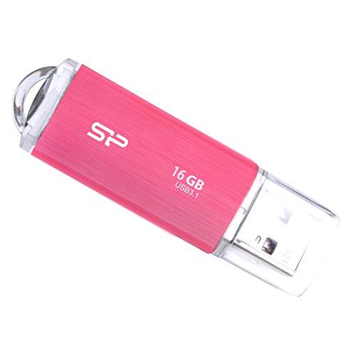 シリコンパワー USBメモリ 16GB USB3.1 &amp; USB3.0 ヘアライン仕上げ Blaze...