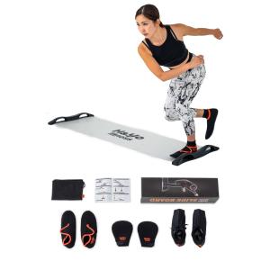 H&Yo 改良 スライドボード スケートトレーニング 【23種類のエクササイズ動画付】 自宅で筋トレと有酸素運動を同時に (180)｜dw-bestselectshop