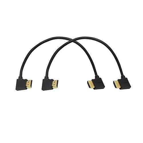 SinLoon 金メッキ 高速 90度 右 HDMI オス - 左 HDMI オスアダプタケーブル ...