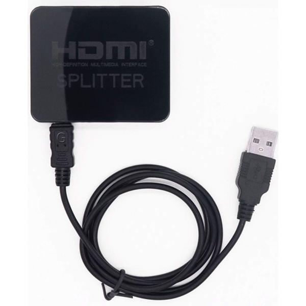 HDMI 分配器 スプリッター 4K HDMI 映像分配器 1入力2出力 2台に出力 2160P 3...