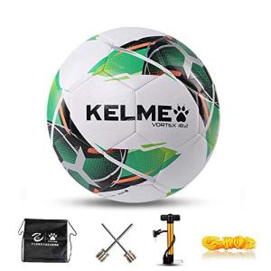 KELME サッカーボール 4号球 5号球 成人用 スポーツボール 耐摩耗 （9886130 グリーン,5号球）｜dw-bestselectshop