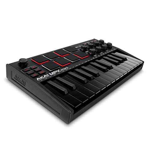 Akai Pro MIDIキーボード 25鍵USB ベロシティ対応8パッド音楽制作ソフト MPK m...