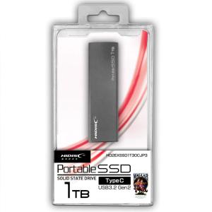 HD2EXSSD1T30CJP3 HIDISC USB3.2 Gen2 Type-C対応外付けSSD｜dw-bestselectshop