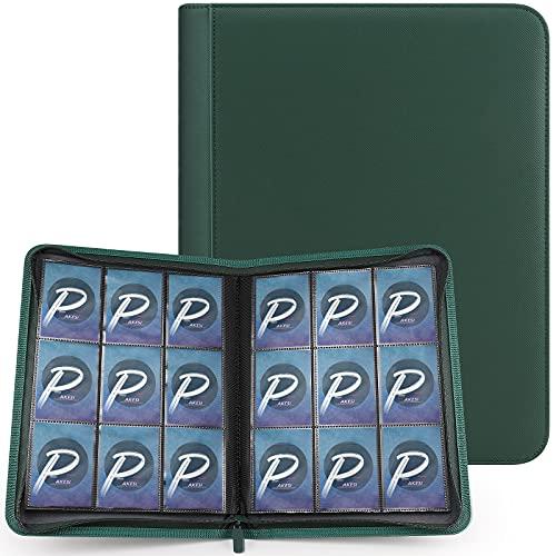PAKESI スターカードカードファイル9ポケット 360枚収納 PU皮套 カードシートスターカード...