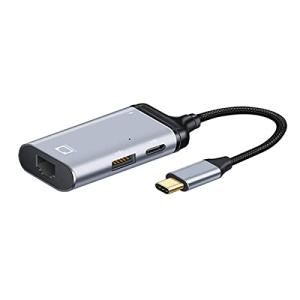 Xiwai USB-C Type-C USB3.1 - 1000Mbps ギガビットイーサネットネットワークLANアダプター メスPD電源ポート付き｜dw-bestselectshop