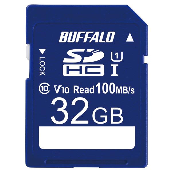 バッファロー SDカード 32GB 100MB/s UHS-1 スピードクラス1 VideoSpee...