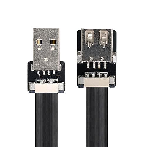 Xiwai 0.5M USB 2.0 Type-A オス-メス 拡張データ フラット スリム FPC...