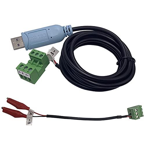 DSD TECH SH-U15 USB-RS485ケーブル（ワニ口クリップ付内蔵）