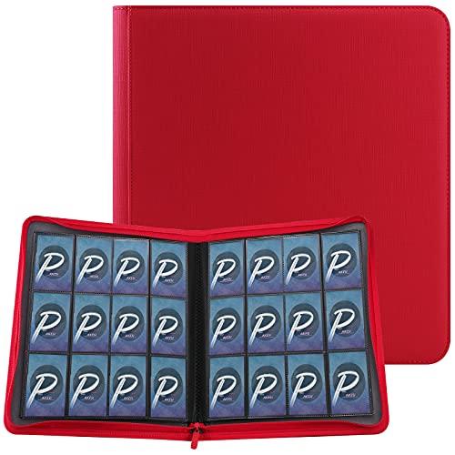 PAKESI スターカードカードファイル12ポケット 480枚収納 PU カードシート と他のカード...