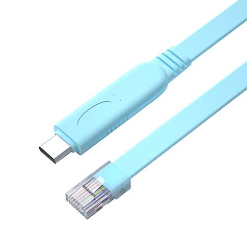 10Gtek USB コンソールケーブル Type-c RS232-RJ45 FTDIチップ付き 1...