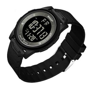 Timever（タイムエバー）デジタルうで時計 メンズ 薄型 軽量 装着感よい 防水腕時計 led watch アラーム スポーツウォッチ ストップウ｜dw-bestselectshop