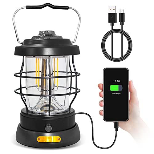 UniqueFire ランタン LED 充電式【Type-C充電】キャンプ ライト 超高輝度 最大1...
