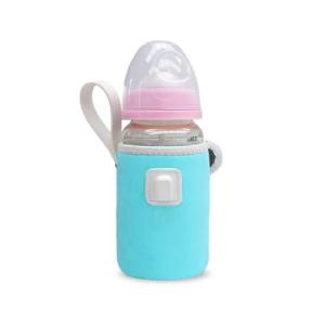 Kirakira 哺乳瓶ウォーマー 持ち運び 加熱 USB給電 巻き付け 携帯 ミルク保温器 外出 (水色)｜dw-bestselectshop