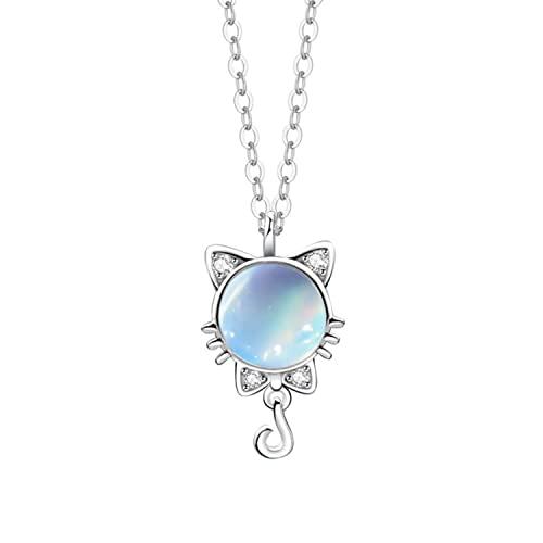 [Bellitia Jewelry] ムーンストーン 6月誕生石 ネックレス 可愛い 猫 ねこみみ ...