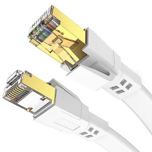 LANケーブル 2m Cat 8標準 - Soohut 有線ケーブル ランケーブル 2メートル 白 インターネット 高速 らんけーぶる (ホワイト)